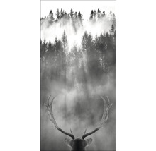 Giclée Leinwandbild Looking Deer 60x120 cm