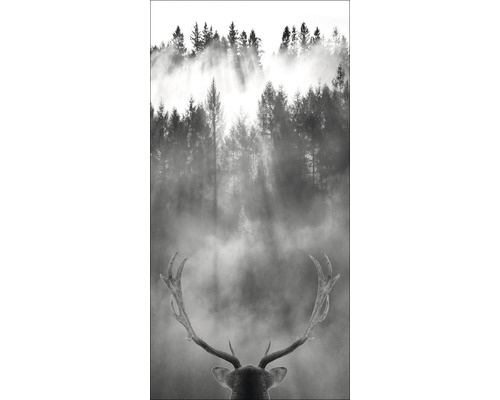 Giclée Leinwandbild Looking Deer 60x120 cm