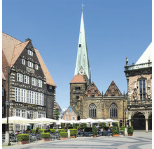 Marktplatz mit Kirche in Bremen