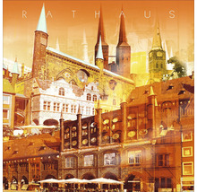 Collage verschiedener historischer Rathäuser