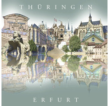 Thüringen und Erfurt Städteansicht