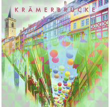 Ansicht der Krämerbrücke mit Häusern und Turm