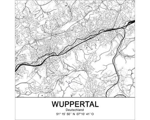 Glasbild Wuppertal XIII 30x30 cm