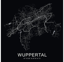 Stadtplan von Wuppertal mit Koordinaten