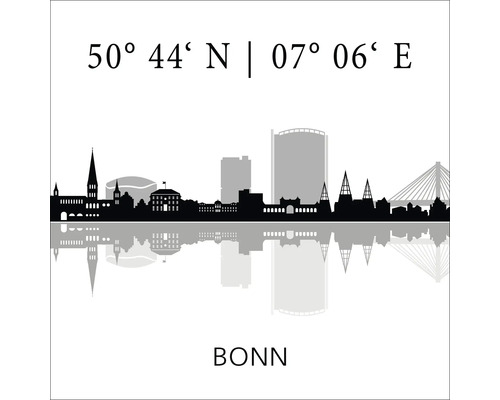Glasbild Bonn V 20x20 cm