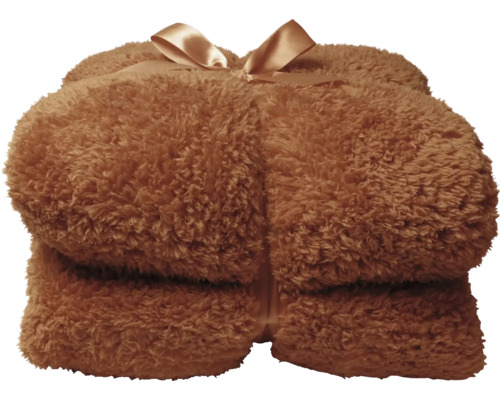 Wohndecke Plaid Teddy braun 150x200 cm Wohndecke Plaid Teddy braun 150x200 cm