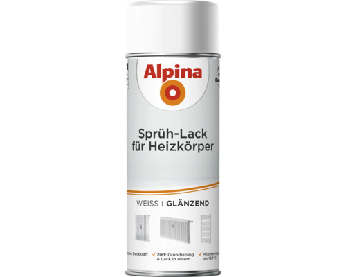 Alpina Heizkörper Sprühlack weiß glänzend