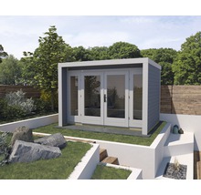 Gartenhaus weka Design 263 Gr. 2 inkl. Fußboden 305 x 250 cm grau