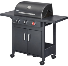 Gasgrill Enders® Chicago 3 Black Turbo 3 Brenner 51 x 108 cm schwarz inkl. Ablage, Deckelthermometer, Fettauffangschale, Klappbarer Seitentisch, Hochleistungshitzezone Grillrost Edelstahl-thumb-5
