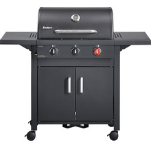 Gasgrill Enders® Chicago 3 Black Turbo 3 Brenner 51 x 108 cm schwarz inkl. Ablage, Deckelthermometer, Fettauffangschale, Klappbarer Seitentisch, Hochleistungshitzezone Grillrost Edelstahl-thumb-0