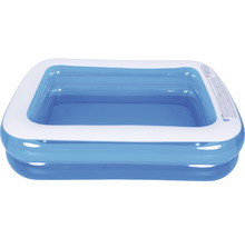Aufstellpool Fast-Set-Pool Familypool PVC eckig 197x143x49 cm ohne Zubehör blau/weiss