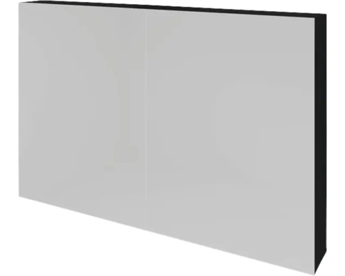 Spiegelschrank Sanox 100 x 12 x 65 cm schwarz matt 2-türig doppelt verspiegelt Schranktür für den Innenausbau