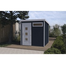 Gartenhaus weka Typ 171 Gr. 1 hohes Durchgangsmaß 195 cm, inkl. Fußboden 248 x 253 cm anthrazit