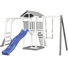 Spielturm mit Rutsche, Schaukel und Klettergerüst