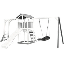 Spielplatz mit Rutsche, Schaukel und Klettergerüst