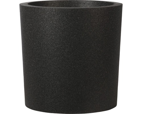 Übertopf iQ the green protector Zylinder Ø 48 cm H 48 cm Kunststoff schwarz Schwarzer Pflanztopf