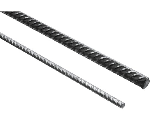 CATNIC Torstahl gerippt DIN 488 Ø 6 mm 3000 mm Bund = 10 St Zwei Bewehrungsstähle aus geripptem Stahl