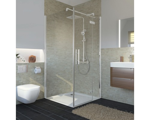 Seitenwand für Drehtür Breuer Avanta 75 cm Klarglas mit schmutzabweisender Glasbeschichtung Profilfarbe chrom Seitenwand für Drehtür Breuer Avanta 75 cm Klarglas mit schmutzabweisender Glasbeschichtung Profilfarbe chrom