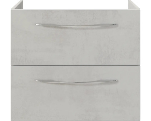 Waschtischunterschrank mit zwei Schubladen und Metallgriffen
