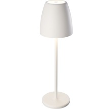 Akku Tischleuchte IP54 2W 200 lm 2700 K H 38 cm Tavola weiß mit USB + Touchdimmer