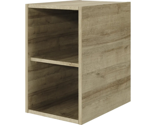 Holzfarbenes Regalelement mit einem Einlegeboden