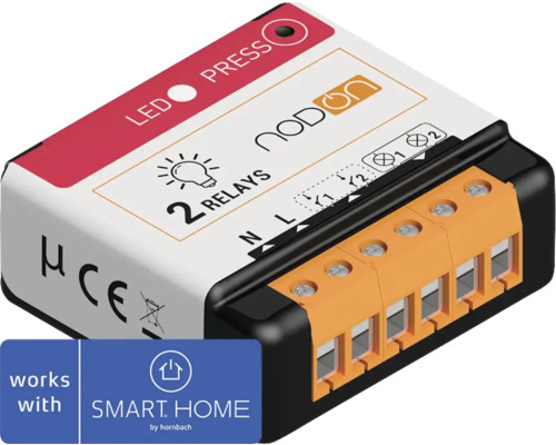 NodOn Zigbee 2-Kanal 2*3A Relaisschalter SIN-4-2-20- Kompatibel mit SMART HOME by hornbach-0