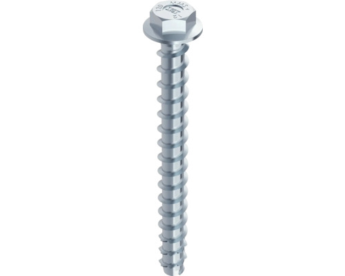 HECO-MULTI-MONTI-plus SS Betonschraube Sechskant Vollgewinde 7,5x80 mm blau verzinkt 50 Stück