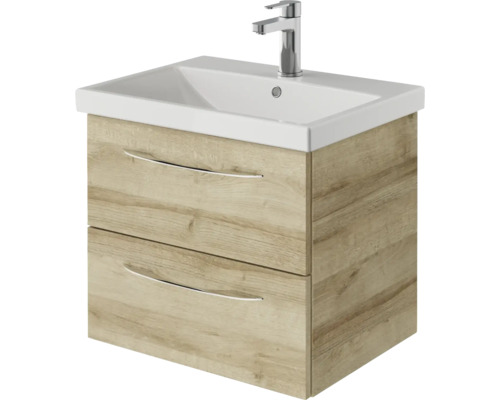 Waschtischunterschrank mit zwei Schubladen und Waschbecken