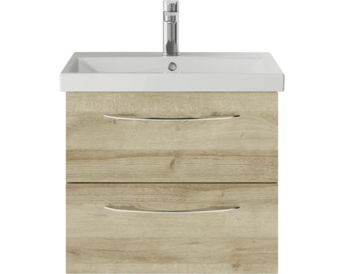 Waschtisch mit Unterschrank, zwei Schubladen und Armatur