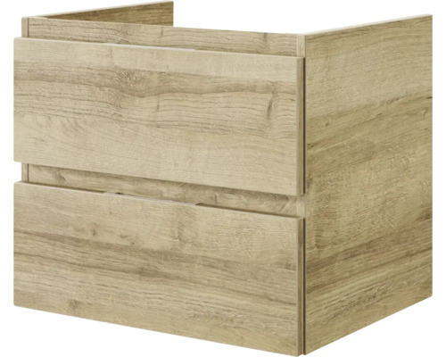 Waschbeckenunterschrank aus Holz mit zwei Schubladen