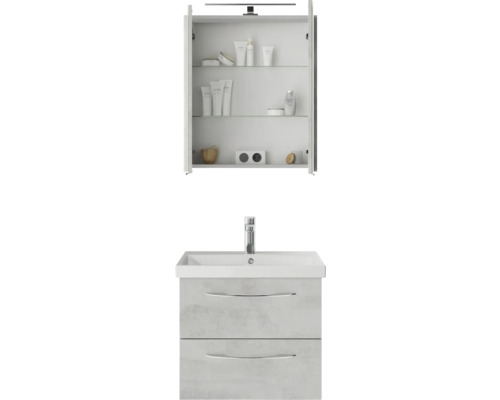 Waschtischunterschrank mit Spiegelschrank für das Badezimmer