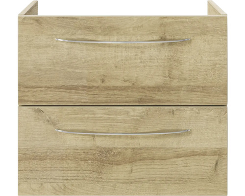 Waschbeckenunterschrank mit zwei Schubladen und Griffen