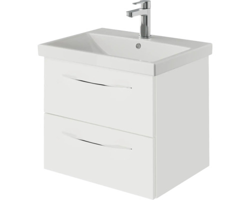 Waschtischunterschrank mit zwei Schubladen und Waschbecken