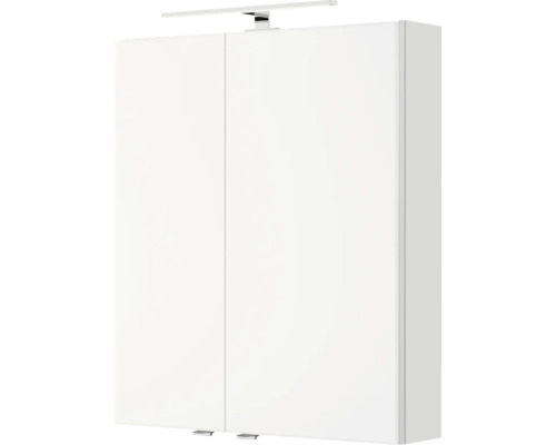 Weißer Spiegelschrank mit Beleuchtung für Badezimmer