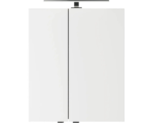 Weißer Spiegelschrank mit Beleuchtung