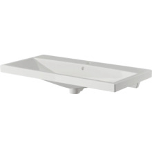 Badmöbel-Set Pelipal Serie 4035 BxHxT 90 x 200 x 45 cm Frontfarbe grau Badmöbelset 3-teilig mit Waschtisch Keramik weiß und Keramik-Waschtisch Waschtischunterschrank Spiegelschrank mit LED-Beleuchtung