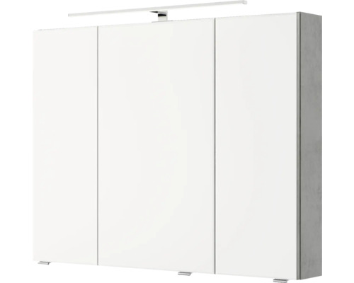 Spiegelschrank mit drei Türen und Beleuchtung