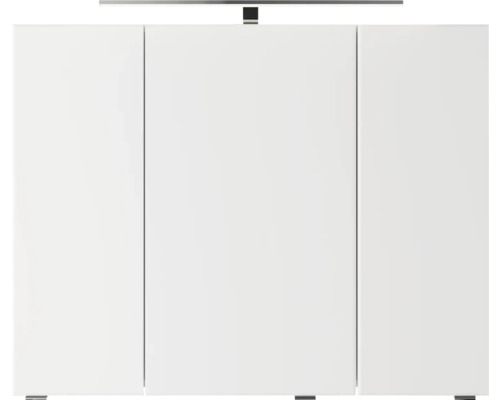 Weißer Hängeschrank mit drei Türen