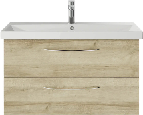 Waschtischunterschrank mit zwei Schubladen und Waschbecken