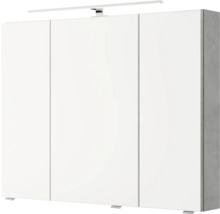 Badezimmerschrank mit drei Türen und Beleuchtung