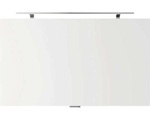 Weißes Whiteboard mit Halterung zur Wandmontage