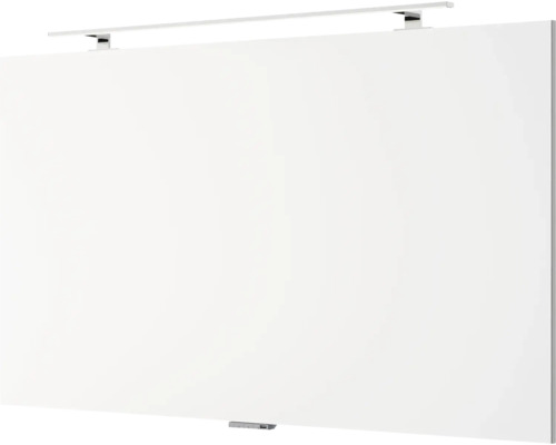 Weiße Glas-Magnettafel mit Befestigungssystem