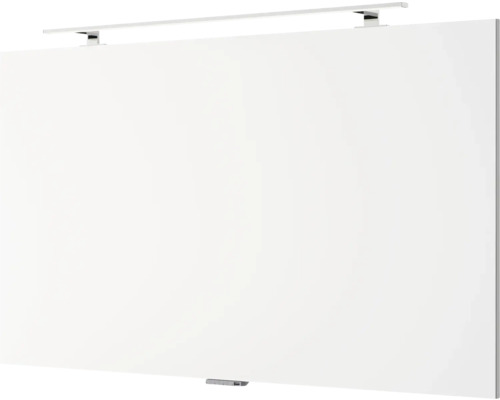 Weiße magnetische Glas-Schreibtafel mit Stifthalter und Beleuchtung