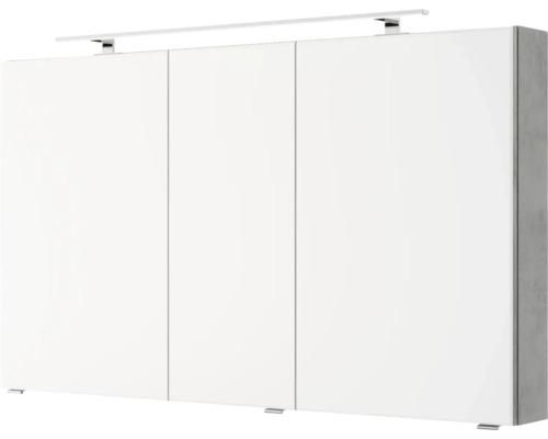 Badezimmerschrank mit drei Türen und Beleuchtung