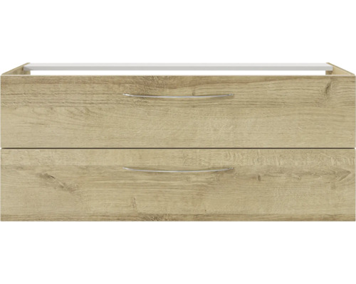 Waschtischunterschrank mit zwei Schubladen und Griffen