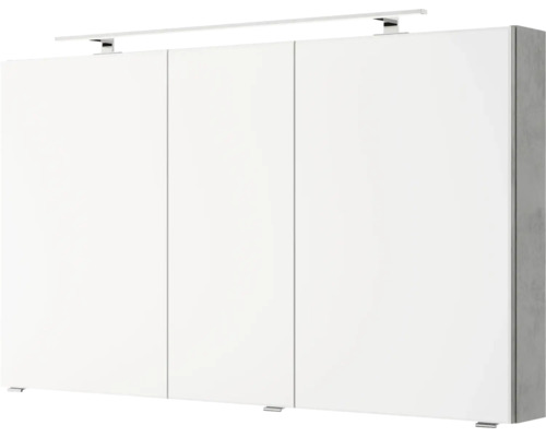Badezimmerschrank mit drei Türen und Beleuchtung