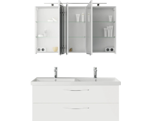 Waschtisch mit Spiegelschrank für das Badezimmer