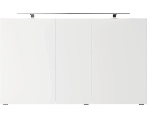 Weißer Badezimmerschrank mit drei Türen