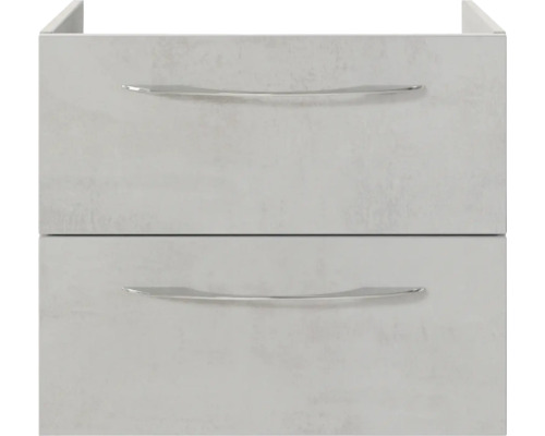 Waschbeckenunterschrank mit zwei Schubladen und Griffen