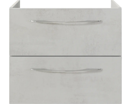 Waschbeckenunterschrank mit zwei Schubladen und Griffen